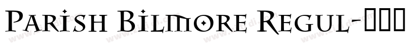 Parish Bilmore Regul字体转换